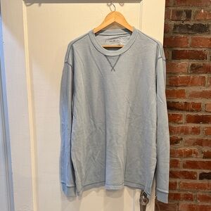 Men's Light Blue waffle knit  thermal  long sleeve Shirt like new